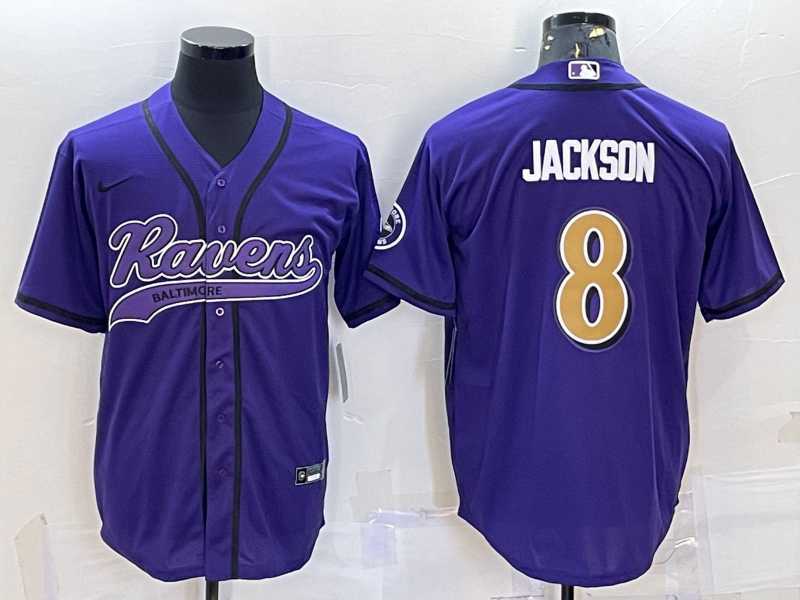 Men%27s Baltimore Ravens #8 Lamar Jackson Black Gold With Patch Cool Base Stitched Baseball Jersey->nhl youth jerseys->NHL Jersey